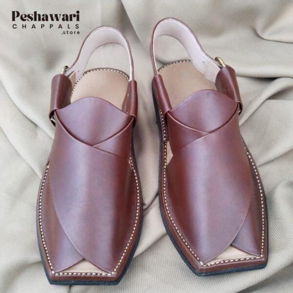 Markhore Peshawari Chappal Maroon