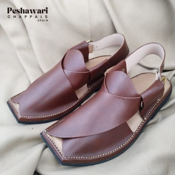 Markhore Peshawari Chappal Maroon