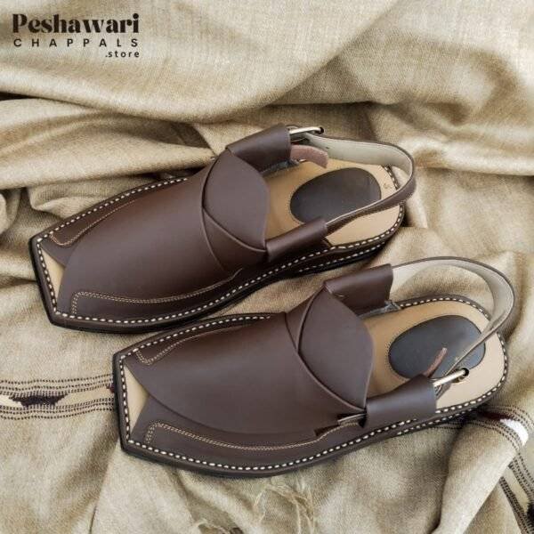 Zalmi Peshawari Chappal Brown