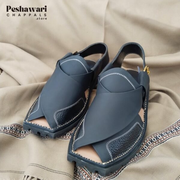 Black SD Sole Zalmi Peshawari Chappal