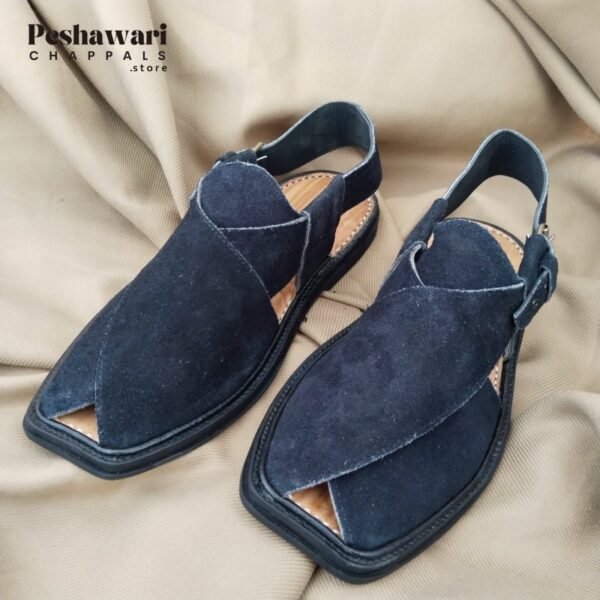 Sabar (suede) Peshawari Chappal - Pure Leather